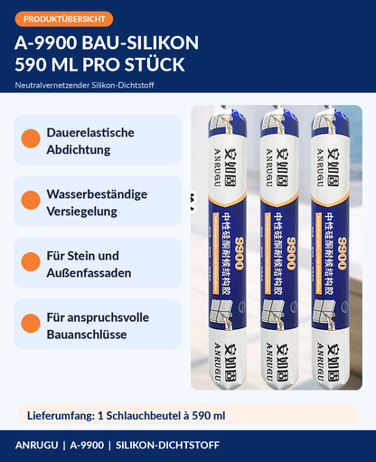 🎃Halloween Deal 50% OFF!ANRUGU A-9900 Neutral Silicone Sealant for Construction & Facade Joints – High-Performance Weather-Resistant Caulking (Waterproof & Durable)