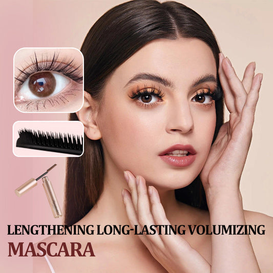 💕Kaufen Sie 1 und erhalten Sie 1 gratis💕Wasserfester und wischfester Mascara, der lange hält, die Wimpern verlängert und lockt