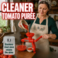 ❄️Sommerfrische 50 % Rabatt!🍅Handgemüse- und Obstsieb mit Edelstahlfilter – Für Püree, Soßen, Passata, Babynahrung und Fruchtmus