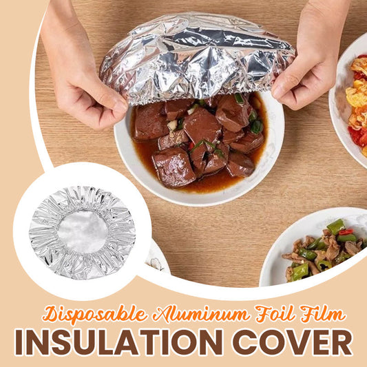 ❄️Sommerfrische 50 % Rabatt!🔥Elastische Aluminiumfolien-Abdeckungen (Set) | Hält Essen warm & frisch | Einweg-Abdeckhauben für BBQ, Picknick & Reste