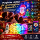 🎄 Smarte LED-Vorhang-Lichterkette mit App-Steuerung – Musik-Sync, individuelle Lichtmuster & festliche Weihnachtsdeko für Fenster, Wand und Balkon