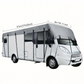 🎃Halloween-Angebot 50 % Rabatt!🚐 Wohnwagen- & Wohnmobil-Dachabdeckung – 210D Oxford mit sicheren, verstellbaren Gurten