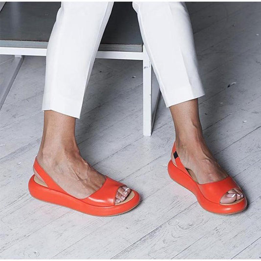 🌞Frühlingserwachen: 50% Rabatt!👡 Bequeme Damen-Ledersandalen mit Keilabsatz – Elegante, rutschfeste Sommerschuhe für jeden Tag