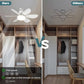 🌞Frühlingserwachen: 50% Rabatt!🌬️2-in-1 E27 Deckenventilator mit Lampe – Dimmbarer Sockelventilator mit Fernbedienung, Timer und 3 Geschwindigkeiten