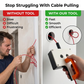 💥 50% rabatt! 🔧 Effektivt kabeltrekkverktøy – fører kabler opptil 6 mm gjennom trange rør. Høyfast teknisk plast + metallkomponenter. Perfekt for PVC-, metall- og plastrør (indre diameter ≥ 8 mm) ⚡