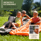 🌞Frühlingserwachen: 50% Rabatt!💤Luxuriöse ultraleichte Isomatte – mit integrierter Fußpumpe – 7,5 cm dick & koppelbar – Perfekt für Camping, Wandern & Strand – Wasserdicht & kompakt