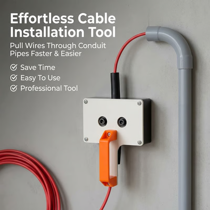 💥 50% rabatt! 🔧 Effektivt kabeltrekkverktøy – fører kabler opptil 6 mm gjennom trange rør. Høyfast teknisk plast + metallkomponenter. Perfekt for PVC-, metall- og plastrør (indre diameter ≥ 8 mm) ⚡