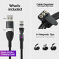 🌞Frühlingserwachen: 50% Rabatt!🔌5-in-1 Magnetisches Schnellladekabel 100W – Universelles Ladekabel mit 360° drehbarem Kopf