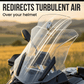 ❄️Sommerfrische 50 % Rabatt!🏍️Verstellbarer Motorrad-Winddeflektor – Universeller Windschutz-Spoiler gegen Helmvibrationen, Windgeräusche & Turbulenzen