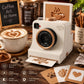 ☕🎄 Weihnachtsgeschenk für Kaffeeliebhaber – 3D-Latte-Art-Schablonen-Kamera | Lustiger UK-Kaffeekunst-Maker ✨🎁