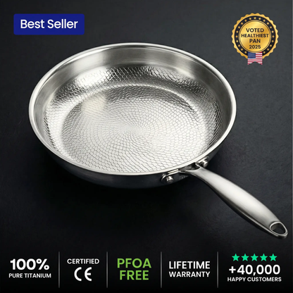 🎃Halloween-Angebot 50 % RABATT!🍳100 % reine Titan-Pfanne für eine schadstofffreie Küche