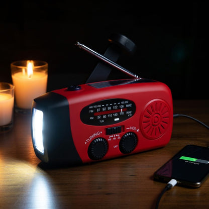 🎃 Halloween-Deal 50% RABATT! 📻 Solar- & Handkurbel-Notfallradio – AM/FM, Taschenlampe, SOS & Backup-Strom
