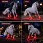 🎃 50 % HALLOWEEN-RABATT! 🐴 LED-Leuchtbänder fürs Pferd – 4er-Set für bessere Sichtbarkeit! ✨