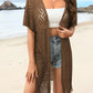 ❄️Sommerfrische 50 % Rabatt!💗Gehäkelter Damen-Cover-up mit Quasten – Luftige, offene Boho-Kimono-Weste für Strand, Urlaub und Sommer-Looks