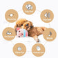💥 50% Rabatt! 🐶 Interaktiver Hundeball – Auto Bounce & Squeak, 12 Sek. Bewegung. Reaktivierbar durch Schütteln. Plüschbezug waschbar, USB-ladbar. Für alle Hunde. Pink/Braun/Rot 🛡️
