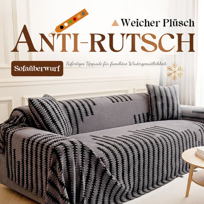Plüsch Sofaüberwurf 2025 – Weicher Plüsch-Anti-Rutsch-Sofaüberwurf