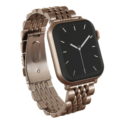 ❄️Sommerfrische 50 % Rabatt!✨Edelstahl-Gliederband für Apple Watch – Elegantes Metall-Armband mit sicherer Faltschließe