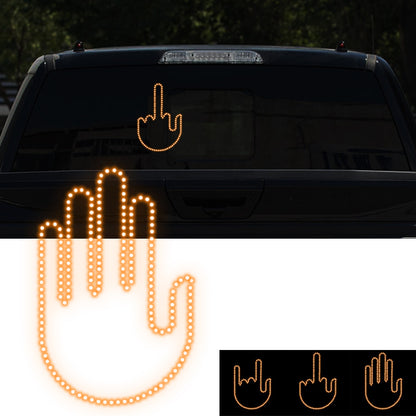 🚗🖕 Witziges Auto-Fingerlicht mit Fernbedienung