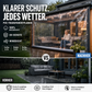 💥 50% Rabatt! ☔ Transparente PVC-Plane – 0,35 mm / 14 Mil. Reißfest, UV-beständig, schimmelresistent, wasserfest. Verstärkte Kanten & Ösen (50 cm Abstand). 3 Größen: 1×2 m, 2×2 m, 2×3 m. Für Terrasse, Camping & Baustelle 🛡️