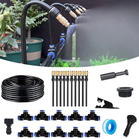 ❄️Sommerfrische 50 % Rabatt!🌱Verstellbares Garten-Beregnungs- und Bewässerungssystem – DIY-Bewässerungsset mit 360° Sprühdüsen für Garten, Balkon & Gewächshaus