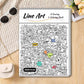 🎃Halloween-Angebot 50 % RABATT!🎨Little Doodles Creative Colouring Book – 32 heraustrennbare Seiten zum Skizzieren, Nachzeichnen & Ausmalen