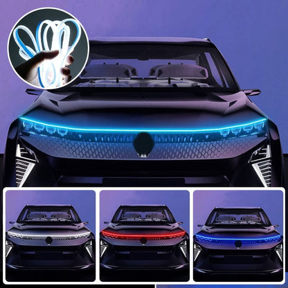 🌞Frühlingserwachen: 50% Rabatt!✨LED Motorhaubenbeleuchtung für Autos – Dynamischer Scan-Start, wasserdicht, universell 12V, Auto-Dekorations-Kit