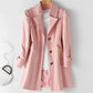 Women's Single Breasted Trench Coat with Pockets