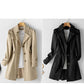 Women's Single Breasted Trench Coat with Pockets