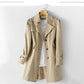 Women's Single Breasted Trench Coat with Pockets