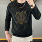 Men’s Casual Print Glitter Tiger Sweatshirt