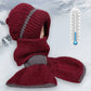 ❄️👩 Integrierte winddichte Mützen-Schal-Kombination für Damen – Warmes gestricktes Design, Ohrenschutz & vielfältige Farbauswahl (Vielseitig für Winteraktivitäten)!