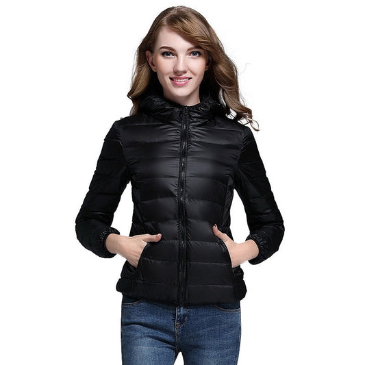 💥Frühwinter-Sonderverkauf 50% RABATT💥 Leichte Daunenjacke mit Kapuze für Frauen