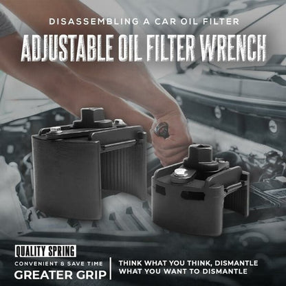 🌞Frühlingserwachen: 50% Rabatt!🔧Verstellbarer Ölfilterschlüssel (60-80 mm) | 2-Klauen-Filterzange mit 1/2“-Anschluss | Unverzichtbar für Auto & Motorrad