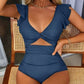 👙Sexy einteiliger Badeanzug mit volánky🏖️
