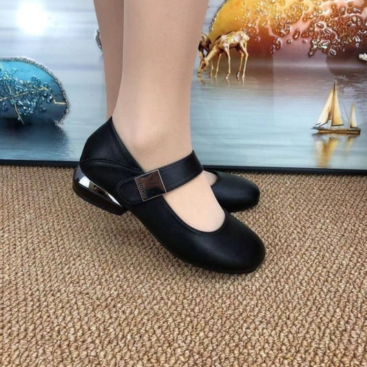 Modische, bequeme Loafer für Damen mit runder Spitze und weicher Sohle