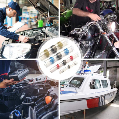 ❄️Sommerfrische 50 % Rabatt!⚡Wasserdichte Löt-Schrumpfverbinder Set – Schnelle Drahtverbindung ohne Crimpzange für Auto, Motorrad, Boot & DIY