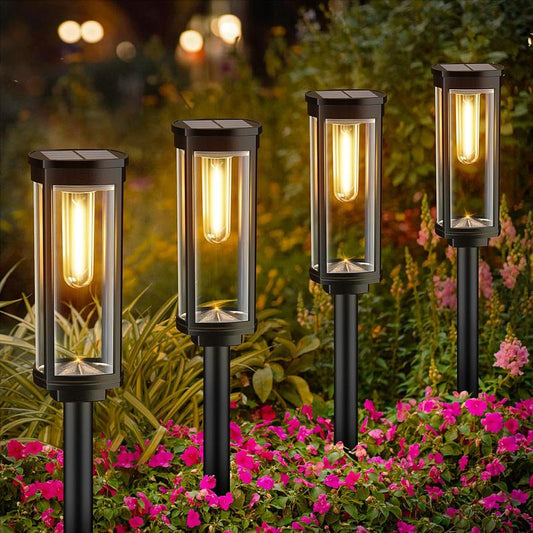 🌙✨ Solar-Gartenleuchte im Retro-Design: 2+1 GRATIS! 🏡💡 Filament-Optik, IP65 wasserdicht & 14 Std. Leuchtdauer für gemütliche Sommerabende
