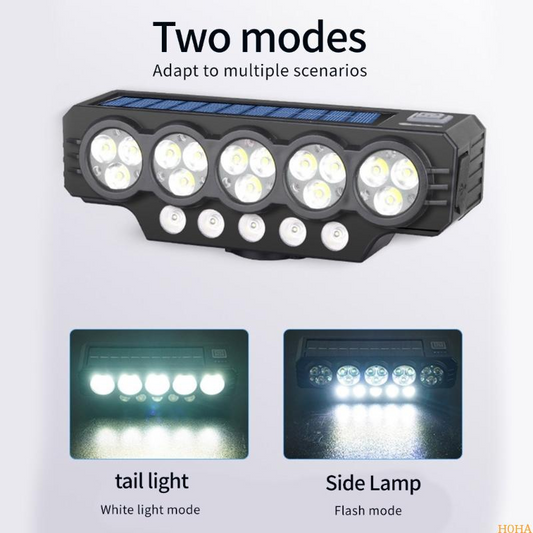 📢📢58 % Rabatt!!!⏰Solarbetriebene und über USB aufladbare Fahrradlampe