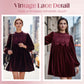 👗Vintage-inspiriertes Tunikakleid mit Spitzeneinsatz