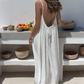 ❄️Sommerfrische 50 % Rabatt!👗Luftiges Maxikleid mit Spaghettiträgern und offenem Rücken – Elegant, locker fallend & perfekt für den Sommer