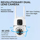 🔍🔍360° Schwenk-Neige 4K Dual-Linsen Sicherheitskamera – Outdoor WLAN Überwachungskamera