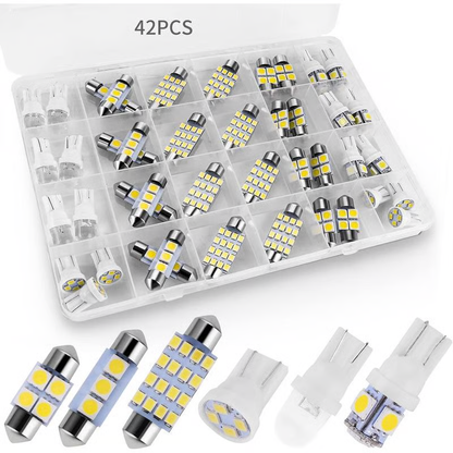 🌞Frühlingserwachen: 50% Rabatt!💡42-teiliges Superhelles LED Auto-Innenraumbeleuchtungs-Set – Plug & Play Upgrade für dein Auto ✨