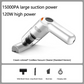 💥 50% Rabatt! 🚗 Kabelloser Handstaubsauger – 10000 Pa, 120 W, 400 g. 4000-mAh-Akku, 30 Min. Laufzeit. Waschbarer HEPA-Filter. Inkl. Bürste & Breitmauldüse. Weiß/Schwarz/Dunkelgrün ⚡