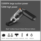 💥 50% Rabatt! 🚗 Kabelloser Handstaubsauger – 10000 Pa, 120 W, 400 g. 4000-mAh-Akku, 30 Min. Laufzeit. Waschbarer HEPA-Filter. Inkl. Bürste & Breitmauldüse. Weiß/Schwarz/Dunkelgrün ⚡