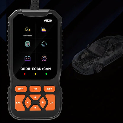 ❄️Sommerfrische 50 % Rabatt!🚗V520 OBD2 Diagnosescanner – Universeller Fehlercode-Leser für Motorstörungen, Live-Daten & Abgasprüfung
