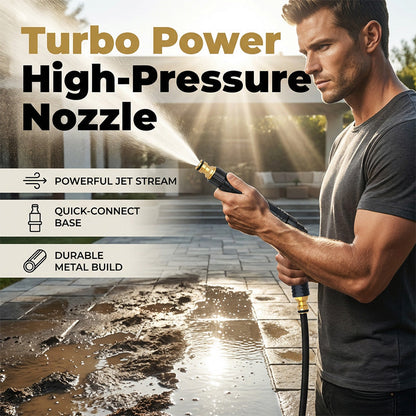 🔥 Turbo Hochdruckdüse für Gartenschlauch – 10m Strahlkraft, 100% leckagefrei & langlebig! 💦