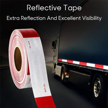 🌞Frühlingserwachen: 50% Rabatt!🚛Reflektierendes Sicherheitsband Rot-Weiß – Höchste Sichtbarkeit – Für Lkw, Anhänger & Trailer – Wetterbeständig & UV-frei
