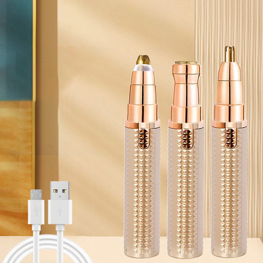 ❄️Sommerfrische 50 % Rabatt!✨3-in-1 Elektrischer Augenbrauentrimmer – USB-wiederaufladbarer Präzisionstrimmer für Augenbrauen, Nase & Gesicht
