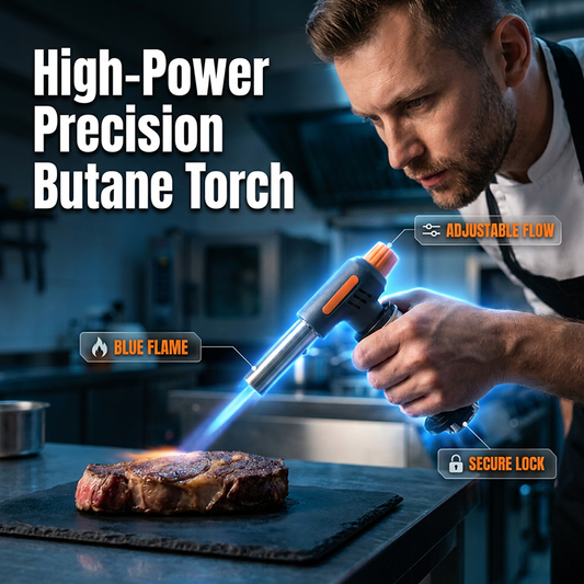 💥 50% korting! 🔥 Butaanbrander met precisievlam – 960 kcal / 1,11 kW. Volledig instelbaar, RVS-düse. Voor keuken, camping & klussen. 150 g, compact 🧑‍🍳