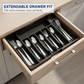 ❄️ Sommerfrische 50 % Rabatt! 🍴Ausziehbarer Besteckschubladen-Organizer – Verstellbarer Küchenschubladen-Einteiler für Besteck, Messer & Küchenutensilien